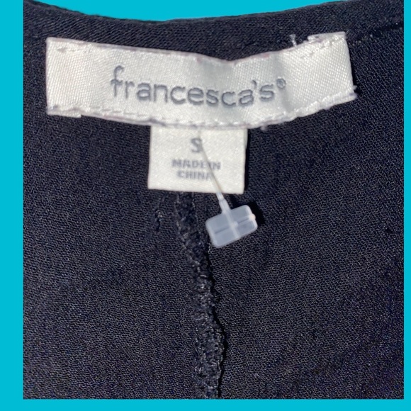 Francesca’s embroidered rayon dress, swimsuit cover up, tassel fringe, Small - Picture 8 of 9